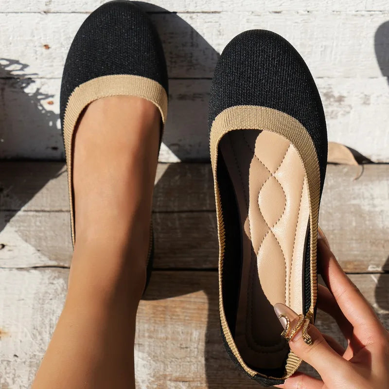 Slip-on mesh breathable flat loafers